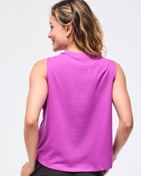 Zumba Libre Loose Muscle Tank - Soft Navy /  Purple Power Z1T000946