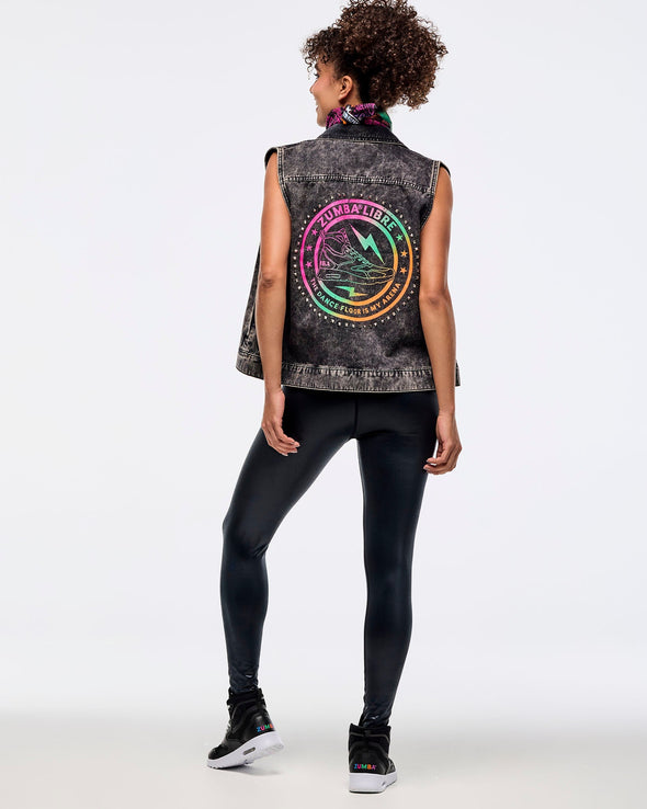 Zumba Libre Denim Vest - Bold Black Z1T000958