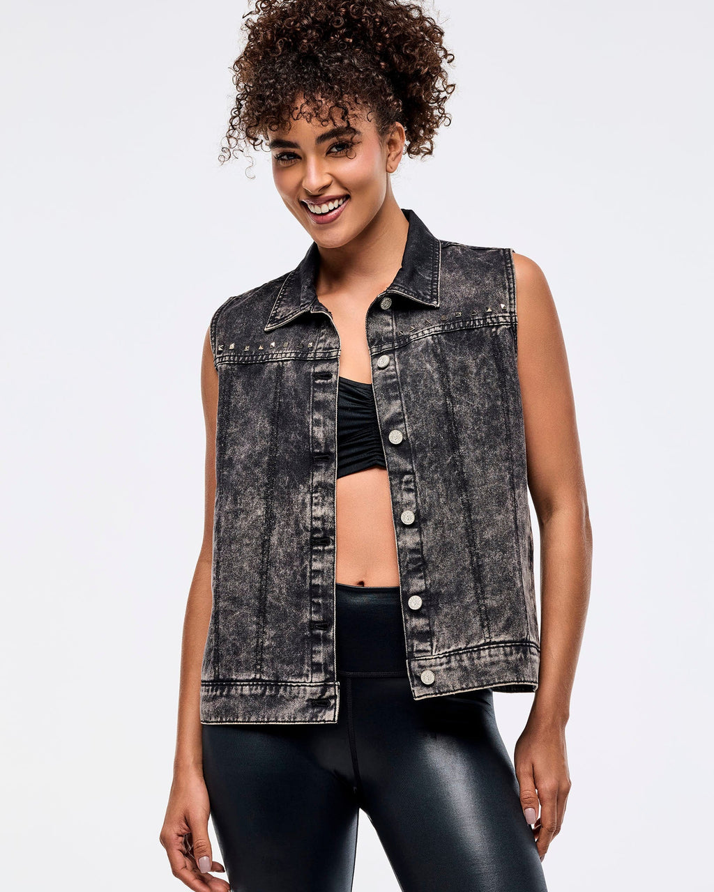 Zumba Libre Denim Vest - Bold Black Z1T000958