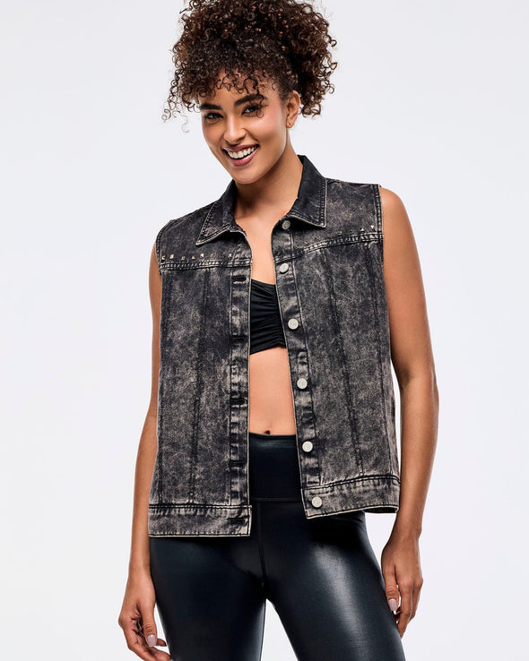 Zumba Libre Denim Vest - Bold Black Z1T000958