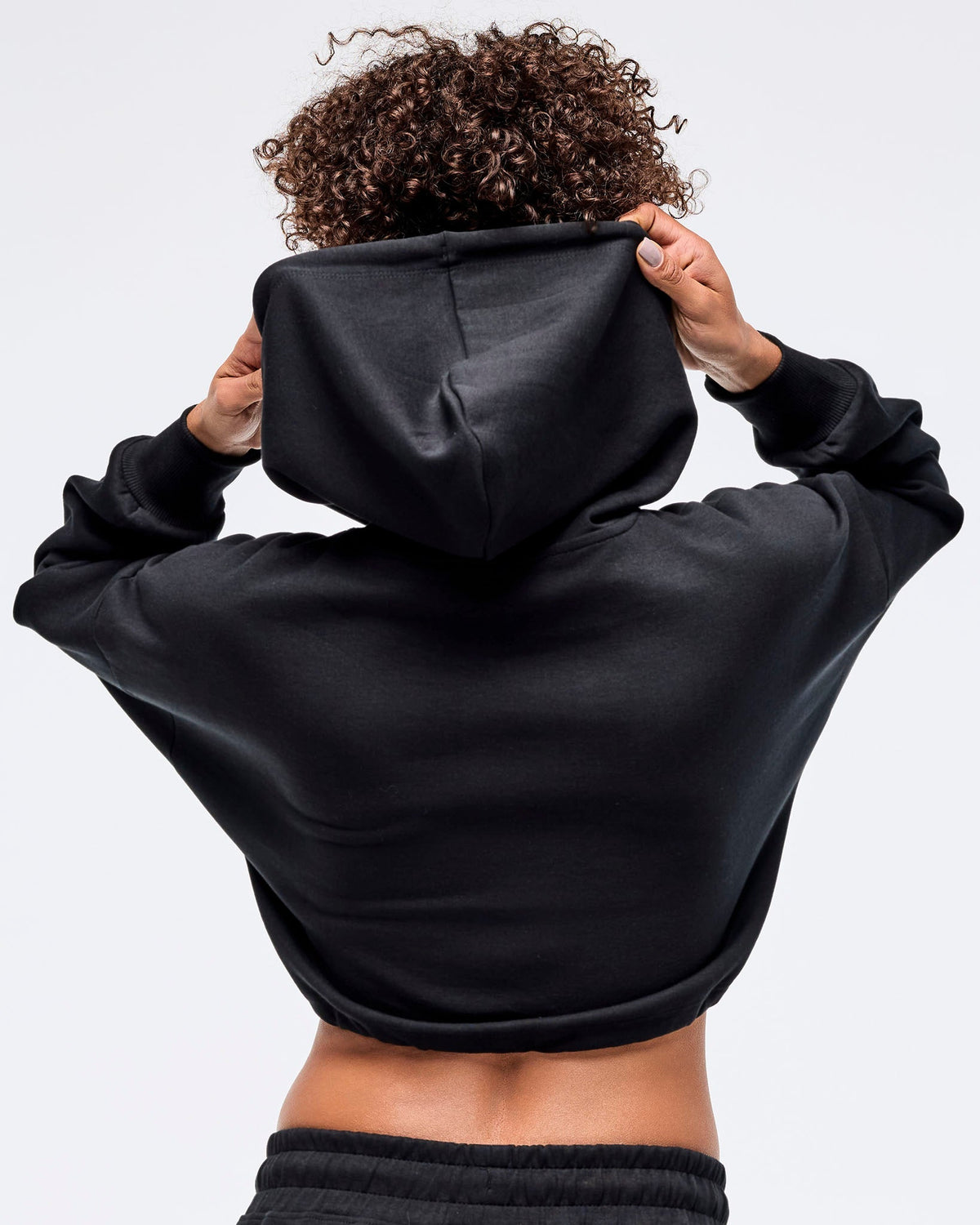 Zumba Libre Ultra Crop Pullover Hoodie - Bold Black Z1T000960