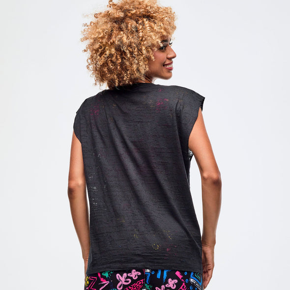 Sizzlin' Muscle Tank - Bold Black /  Wear It Out White Z1T000970