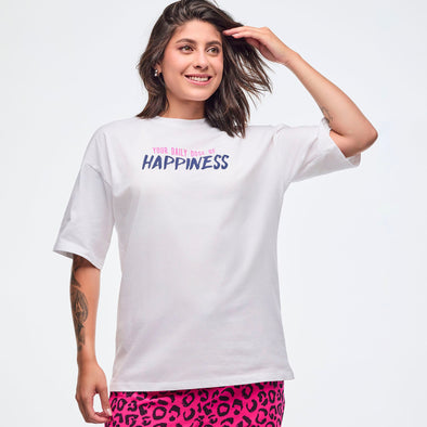 Sizzlin' Oversized Drop Shoulder Tee - Wear It Out White Z1T000986