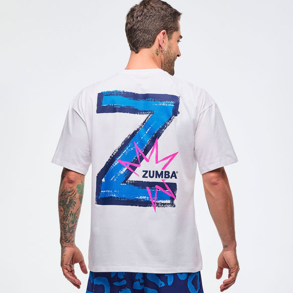 Sizzlin' Oversized Drop Shoulder Tee - Wear It Out White Z1T000986
