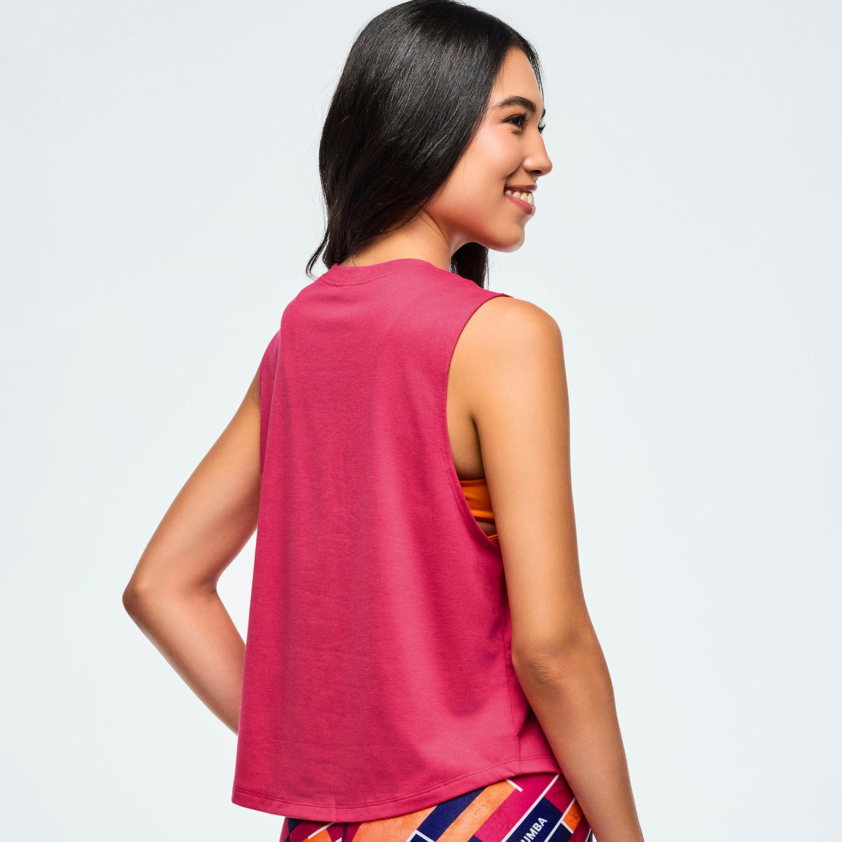 Class of 2001 Loose Muscle Tank - Orange/Pink Z1T000990