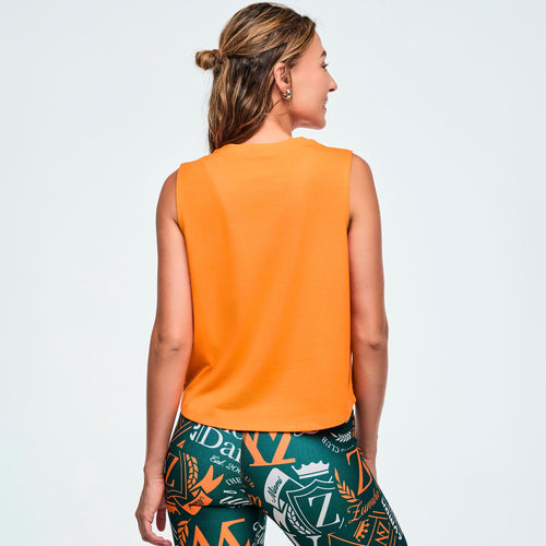 Class of 2001 Loose Muscle Tank - Orange/Pink Z1T000990