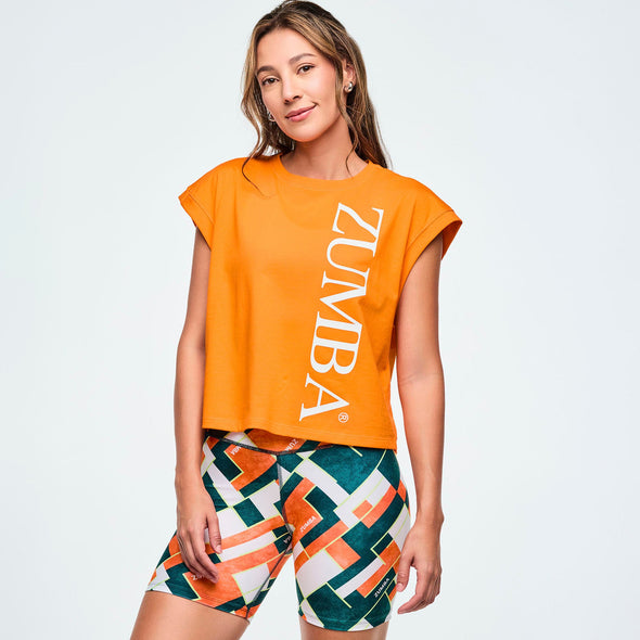 Class of 2001 Loose Tank - Orange / Navy Z1T000992