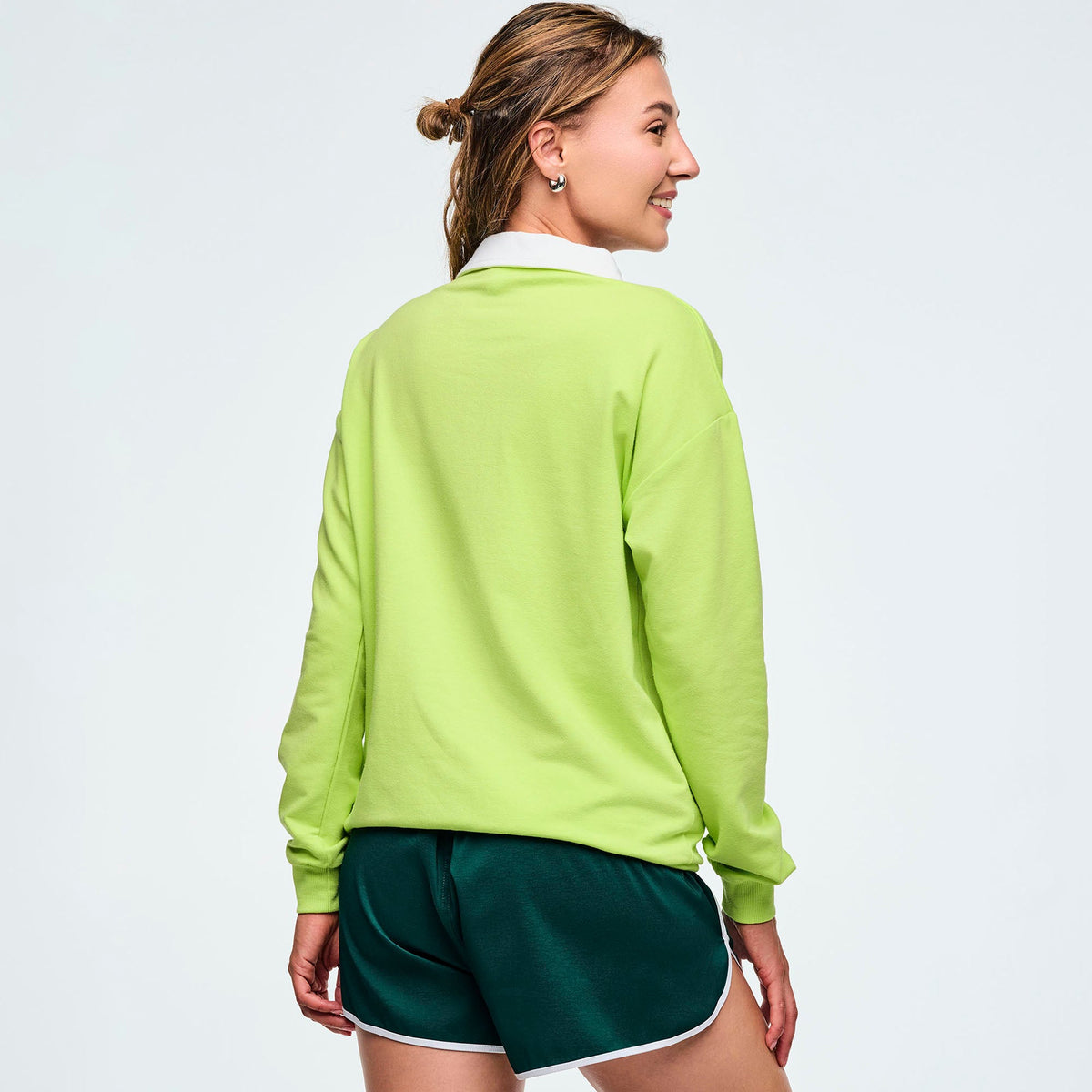 Class of 2001 Long Sleeve Polo - Be Seen Green Z1T001004