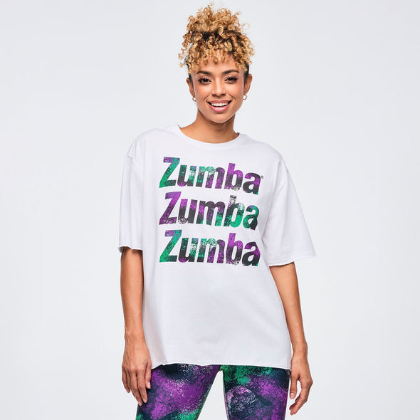 Apres Zumba Boxy Top - Wear It Out White Z1T001025