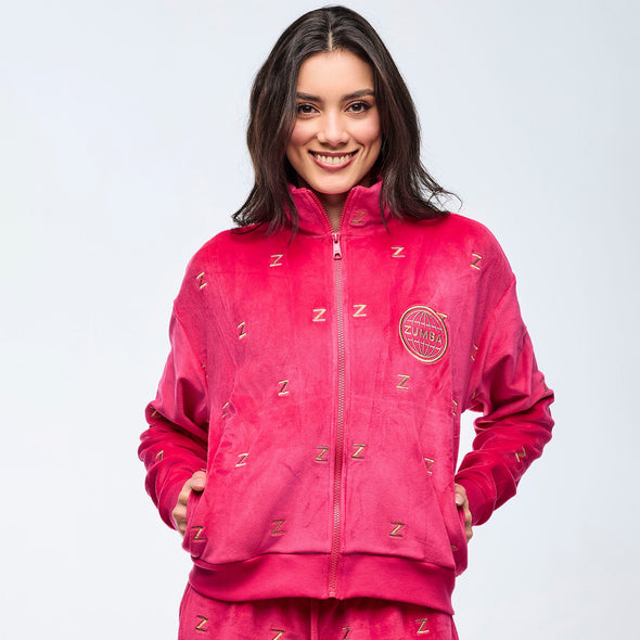 Zumba Holiday Track Jacket - Deep Pink Z1T001034