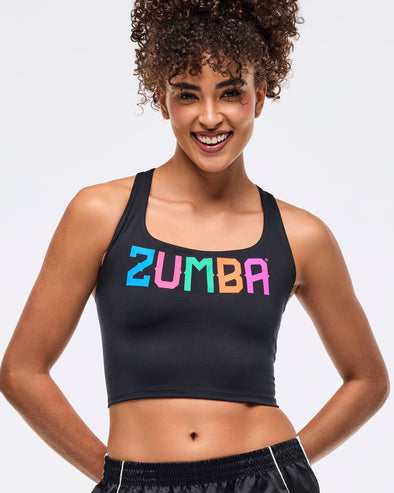 Zumba Libre Square Neck Tank - Bold Black Z1T001041