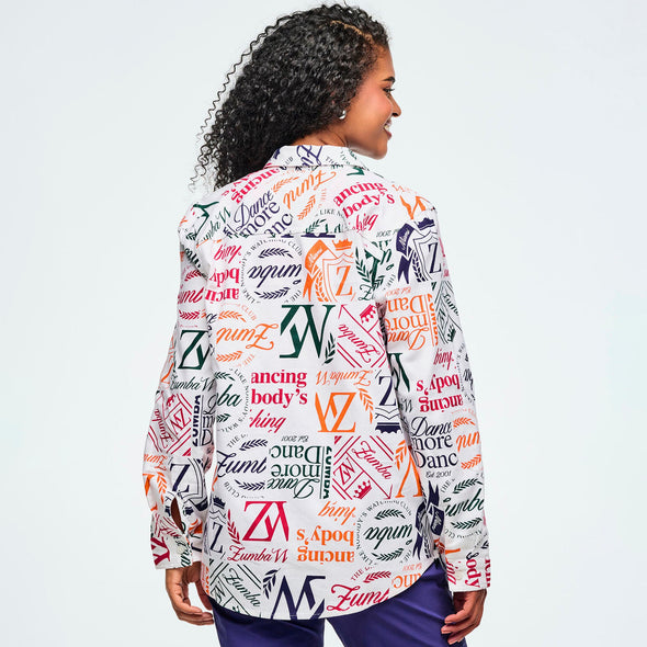 Class of 2001 Button Down - White/Orange Z1T001047
