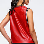 Eastern Flavor Loose Mesh Tank -  Fuego Red Z1T001054