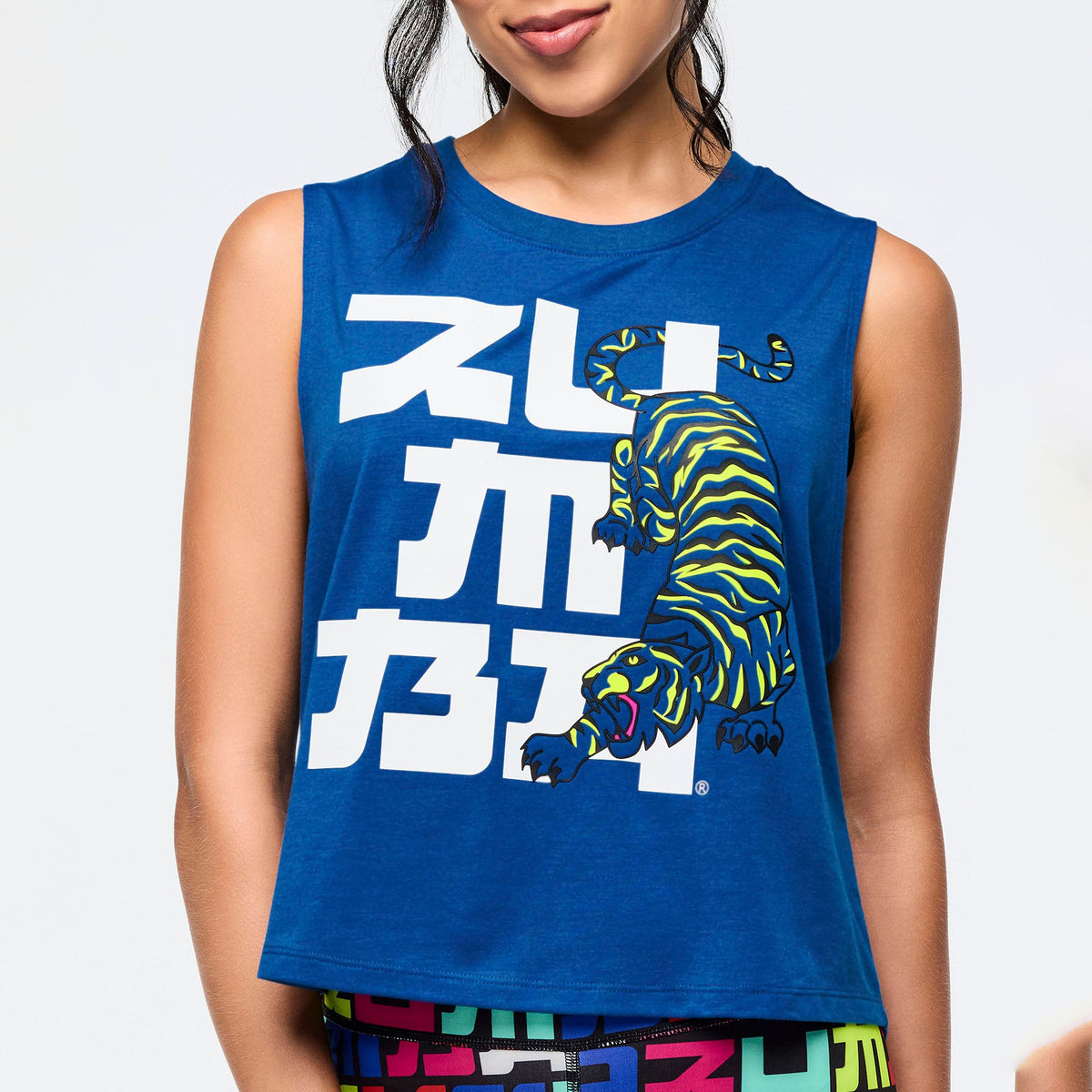 Eastern Flavor Loose Muscle Tank - So Into Blue Z1T001056