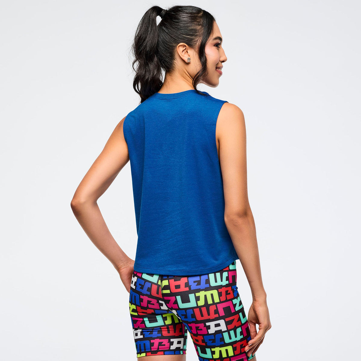 Eastern Flavor Loose Muscle Tank - So Into Blue Z1T001056