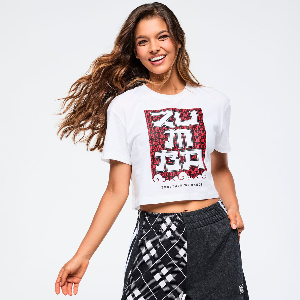 Eastern Flavor Crew Neck Crop Top - Wear It Out White Z1T001061