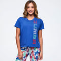 Eastern Flavor High Low Crew Neck Top - So Into Blue Z1T001063