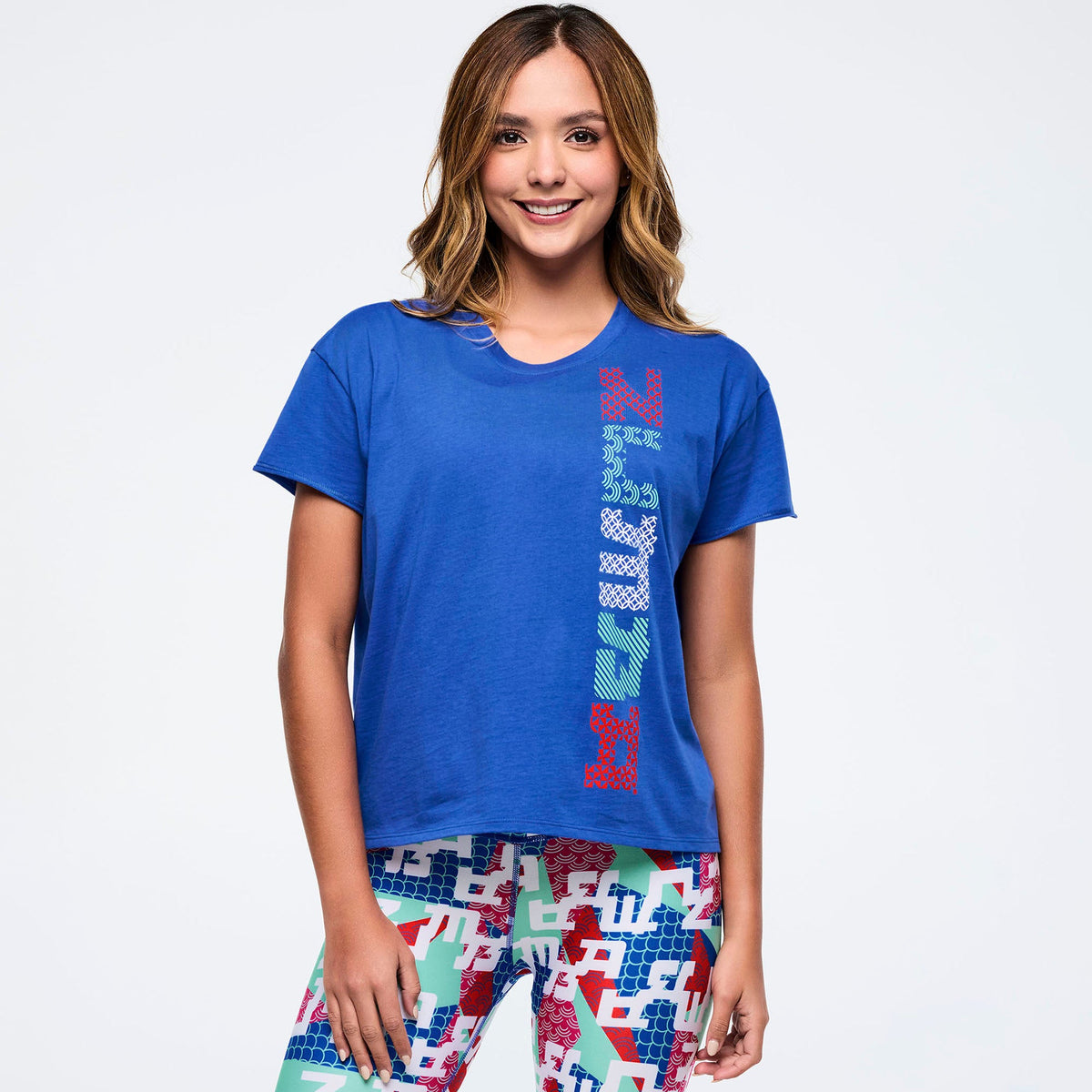 Eastern Flavor High Low Crew Neck Top - So Into Blue Z1T001063