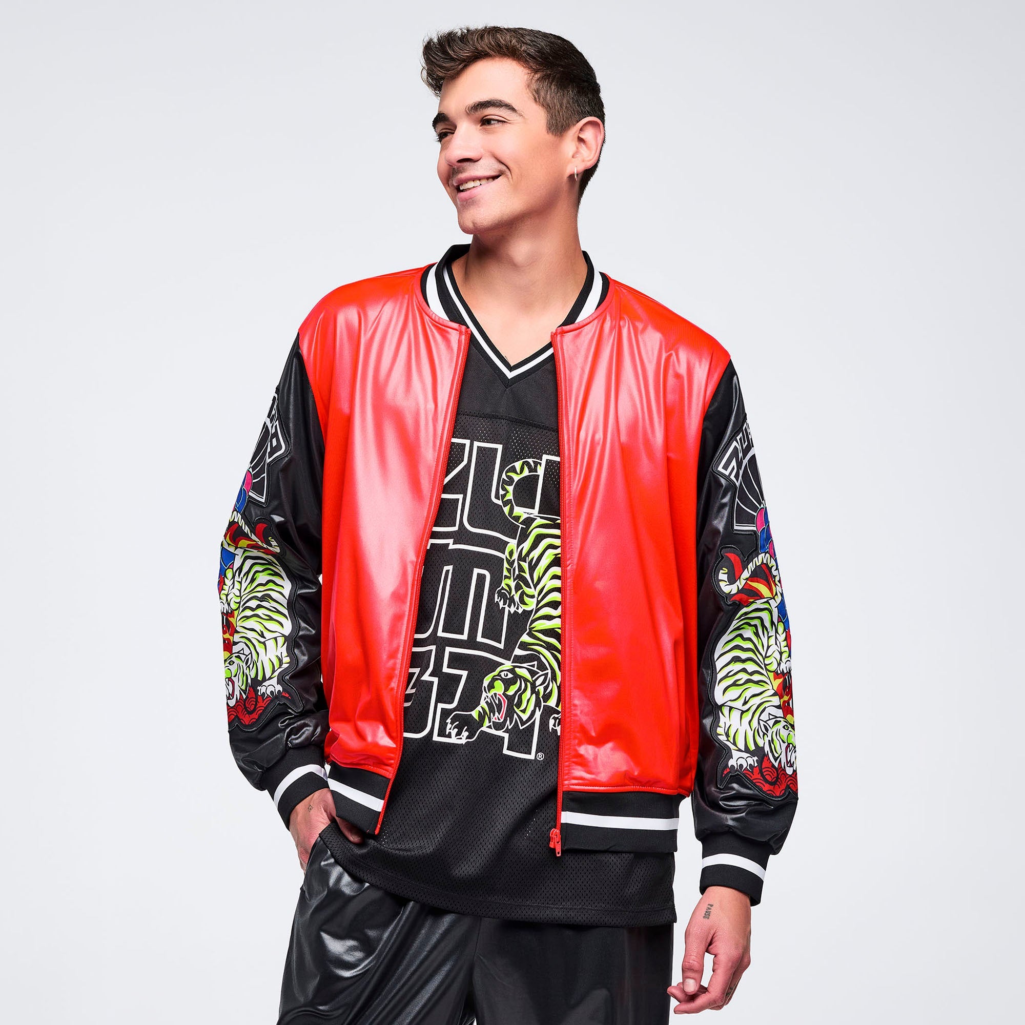 Eastern Flavor Bomber Jacket - Fuego Red Z1T001070 – Natysports