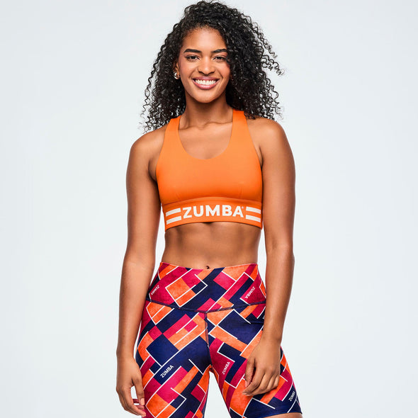 Class of 2001 Racerback Scoop Neck Bra - Orange/Pink Z1T001083