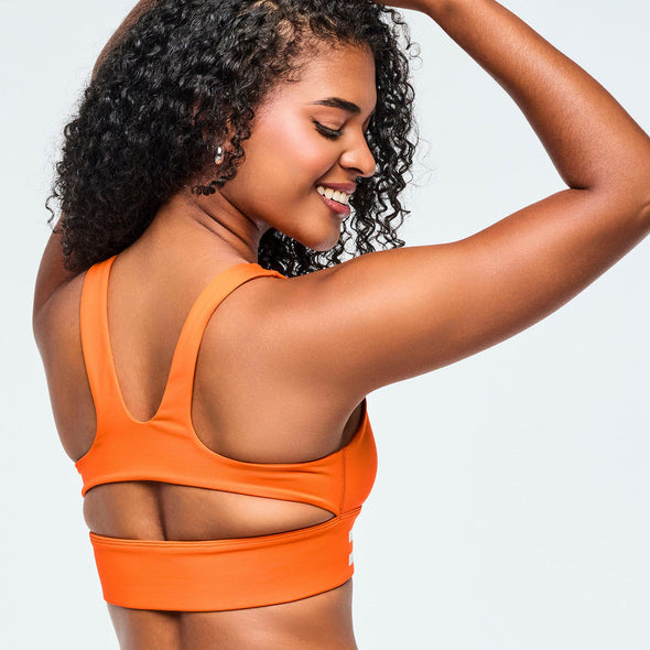 Class of 2001 Racerback Scoop Neck Bra - Orange/Pink Z1T001083