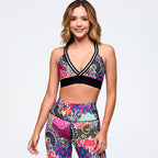 Eastern Flavor Magic V-Bra With Elastic Waistband -  Pink/Yellow Z1T001144