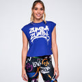 Pride Extended Shoulder Loose Tank -  So Into Blue Z1T001147