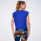 Pride Extended Shoulder Loose Tank -  So Into Blue Z1T001147