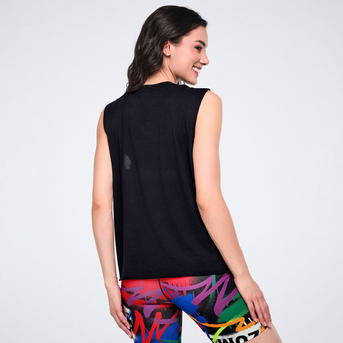 Pride Crew Neck Muscle Tank - Bold Black Z1T001149