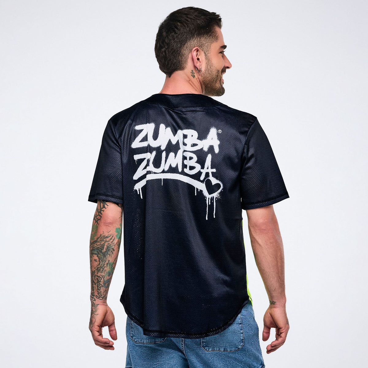 Pride Baseball Button Up - Black/Yellow Z1T001152