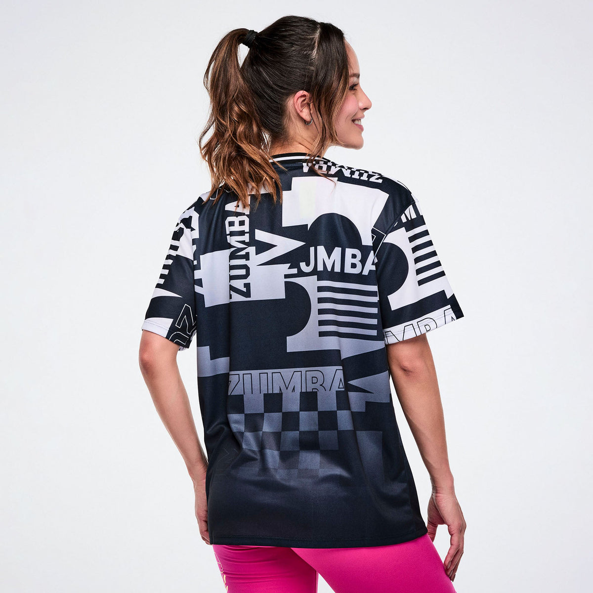 Worldwide Crew Neck Athletic Jersey - Bold Black Z1T001168