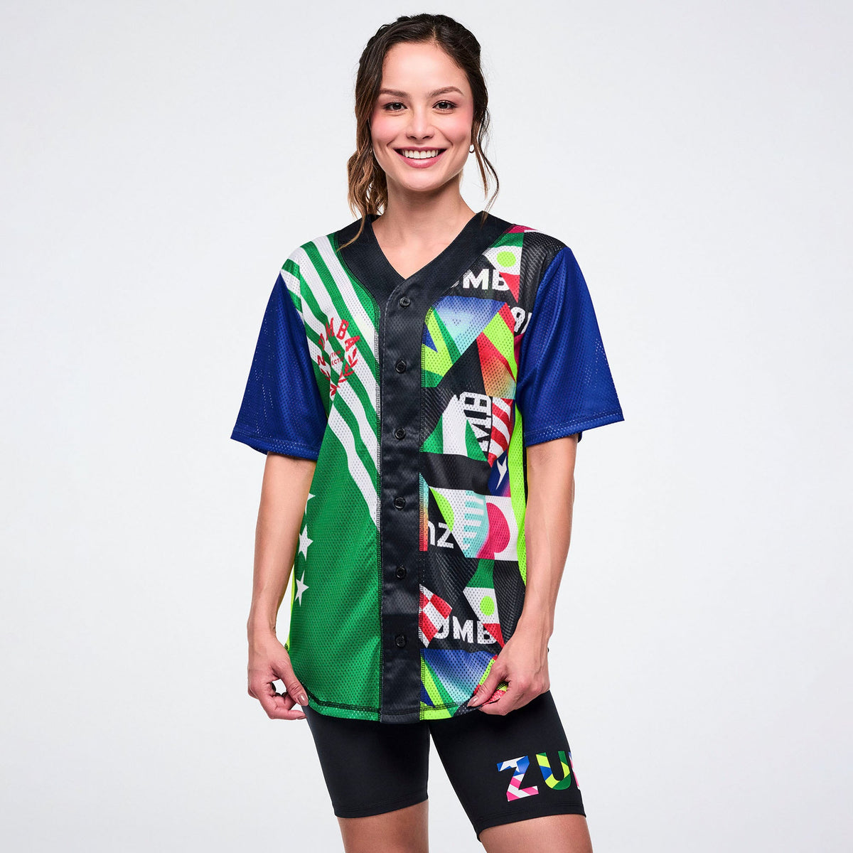 Worldwide Baseball Button Up Jersey - Bold Black Z1T001170