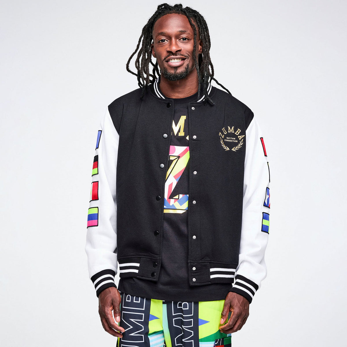 Worldwide Varsity Jacket - Bold Black Z1T001177