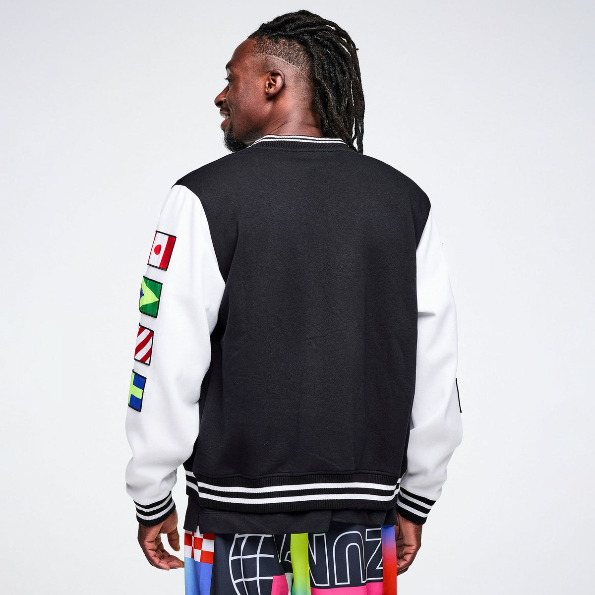 Worldwide Varsity Jacket - Bold Black Z1T001177