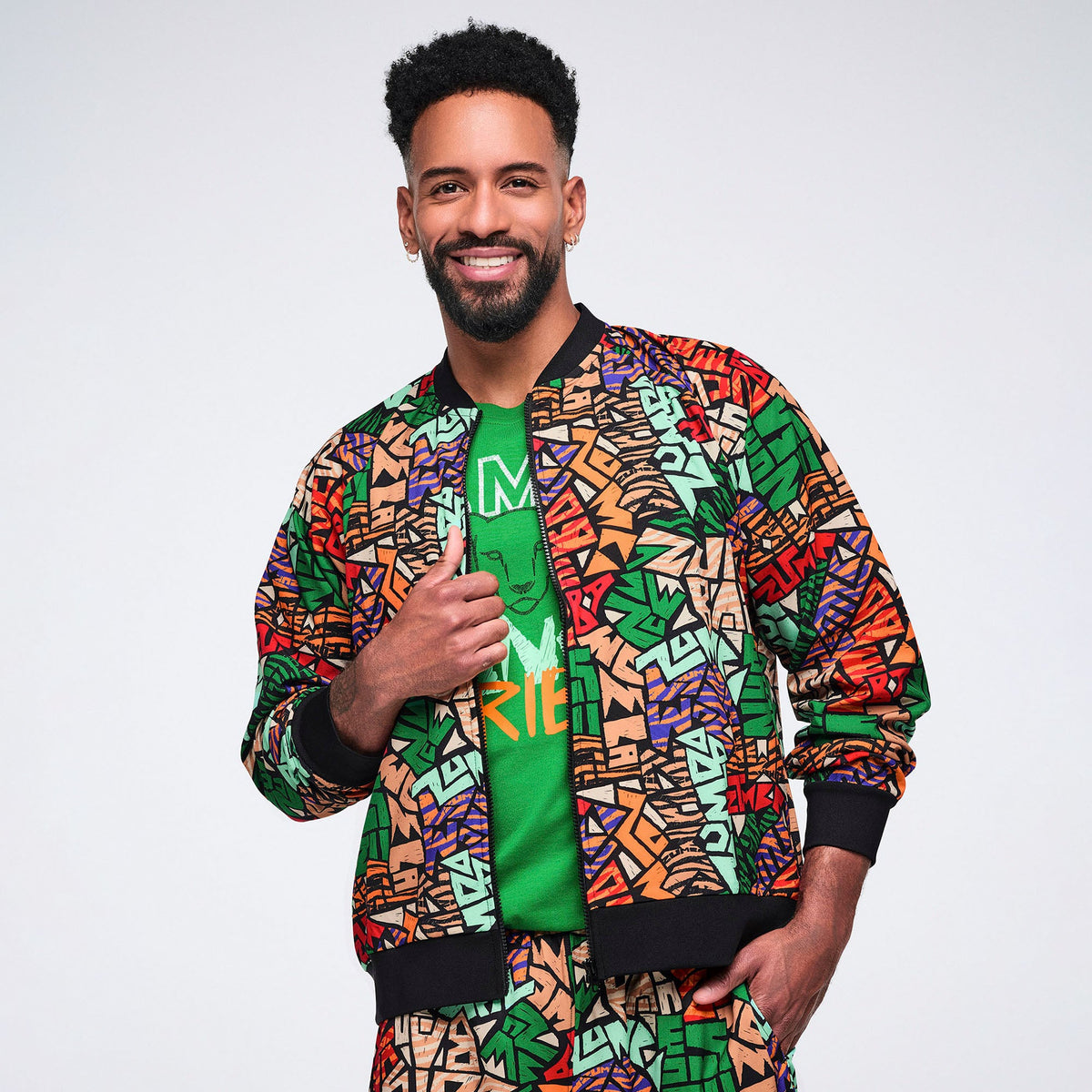 Wildbeat Woven Track Jacket - Black/Orange Z1T001181