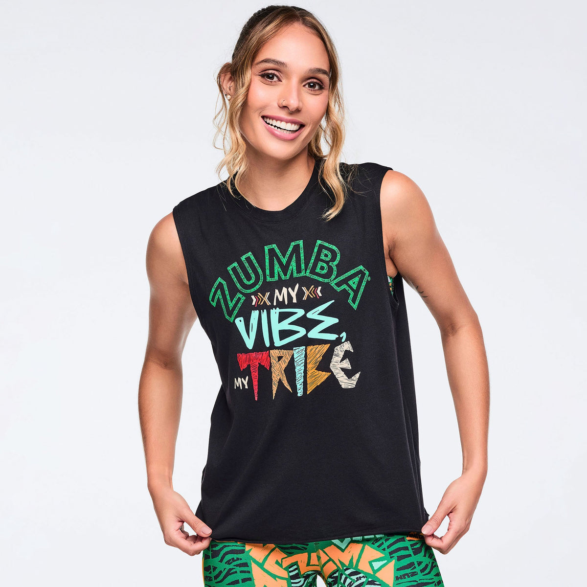 Wildbeat Crew Neck Muscle Tank - Bold Black Z1T001184