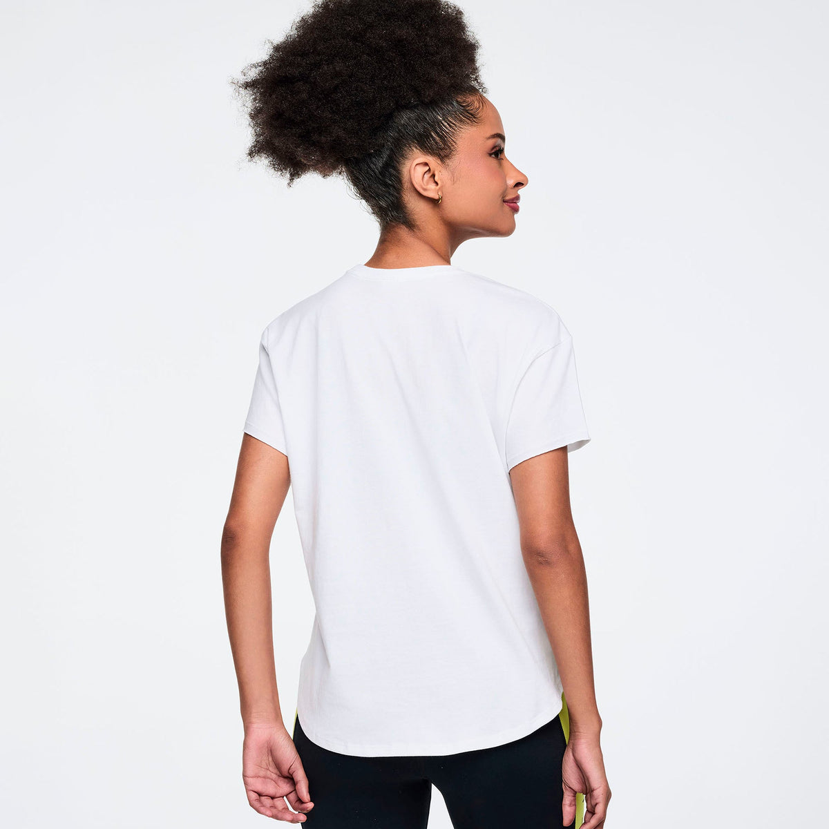 Zumba 25 High Low Crew Neck Top - Wear It Out White Z1T001189
