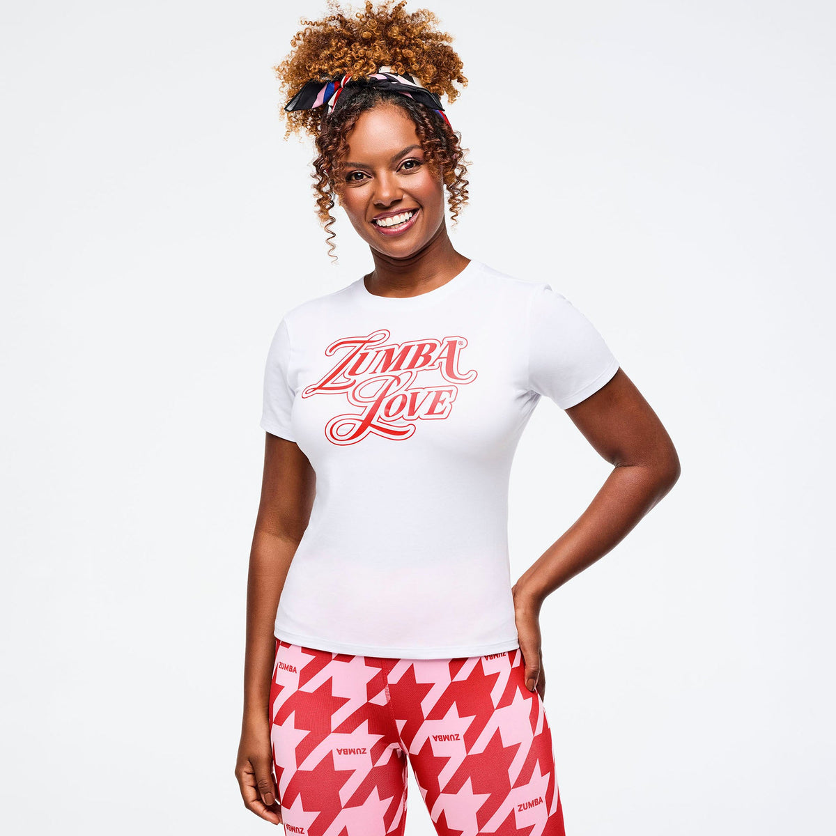 Zumba Amour Fitted Top - Wear It Out White Z1T001192