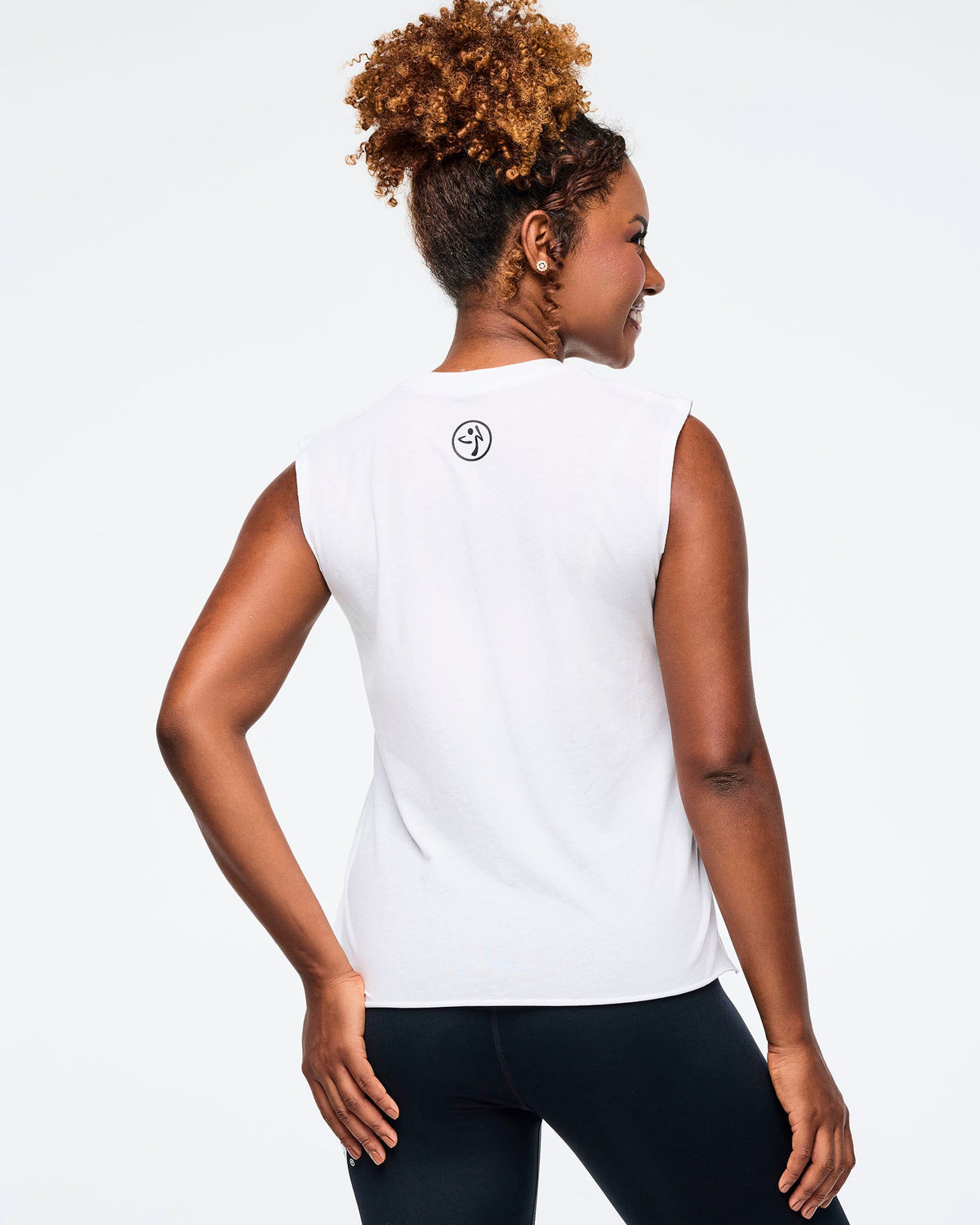 Zumba Basic Crew Neck Muscle Tank - White Z1T001194