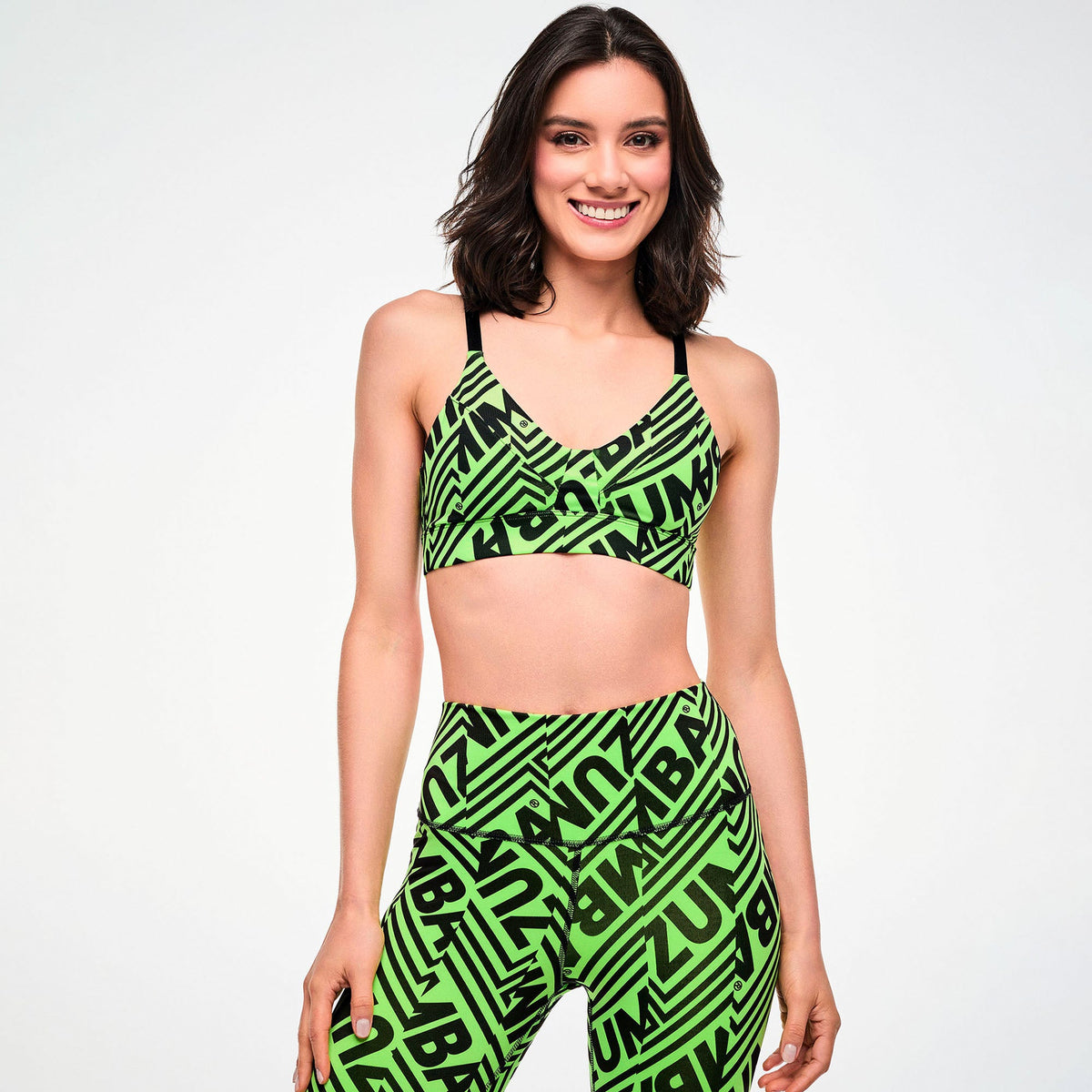 Electric Feel Z-Lift Bra - Green/Black Z1T001228