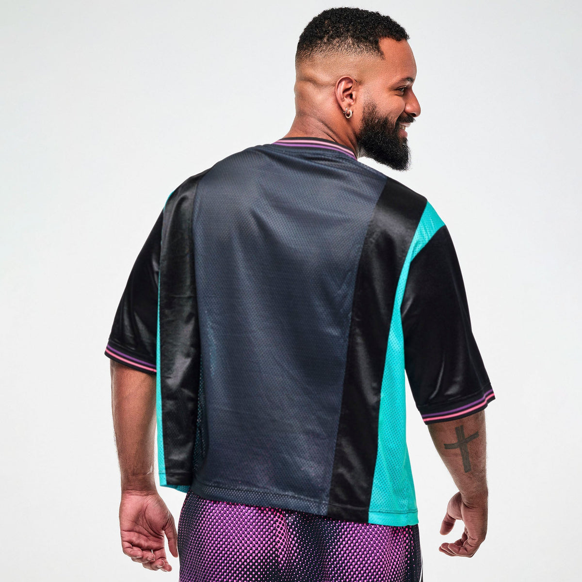 Electric Feel Football Jersey -  Bold Black Z1T001245