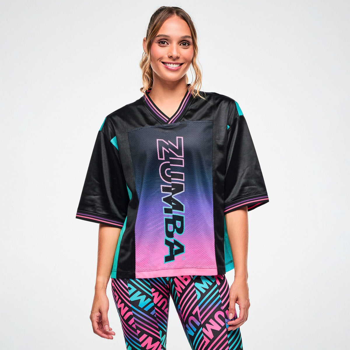 Electric Feel Football Jersey -  Bold Black Z1T001245