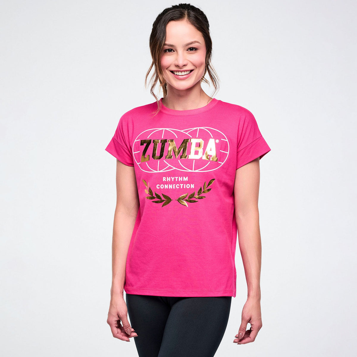 Worldwide Crew Neck Top - Back to the Fuchsia Z1T001256