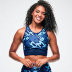 Jean Jamz Scoop Neck Bra - Navy/Light Blue Z1T001263