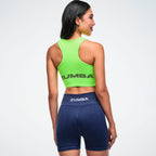 Jean Jamz High Neck Crop Tank - Get in Lime Z1T001264