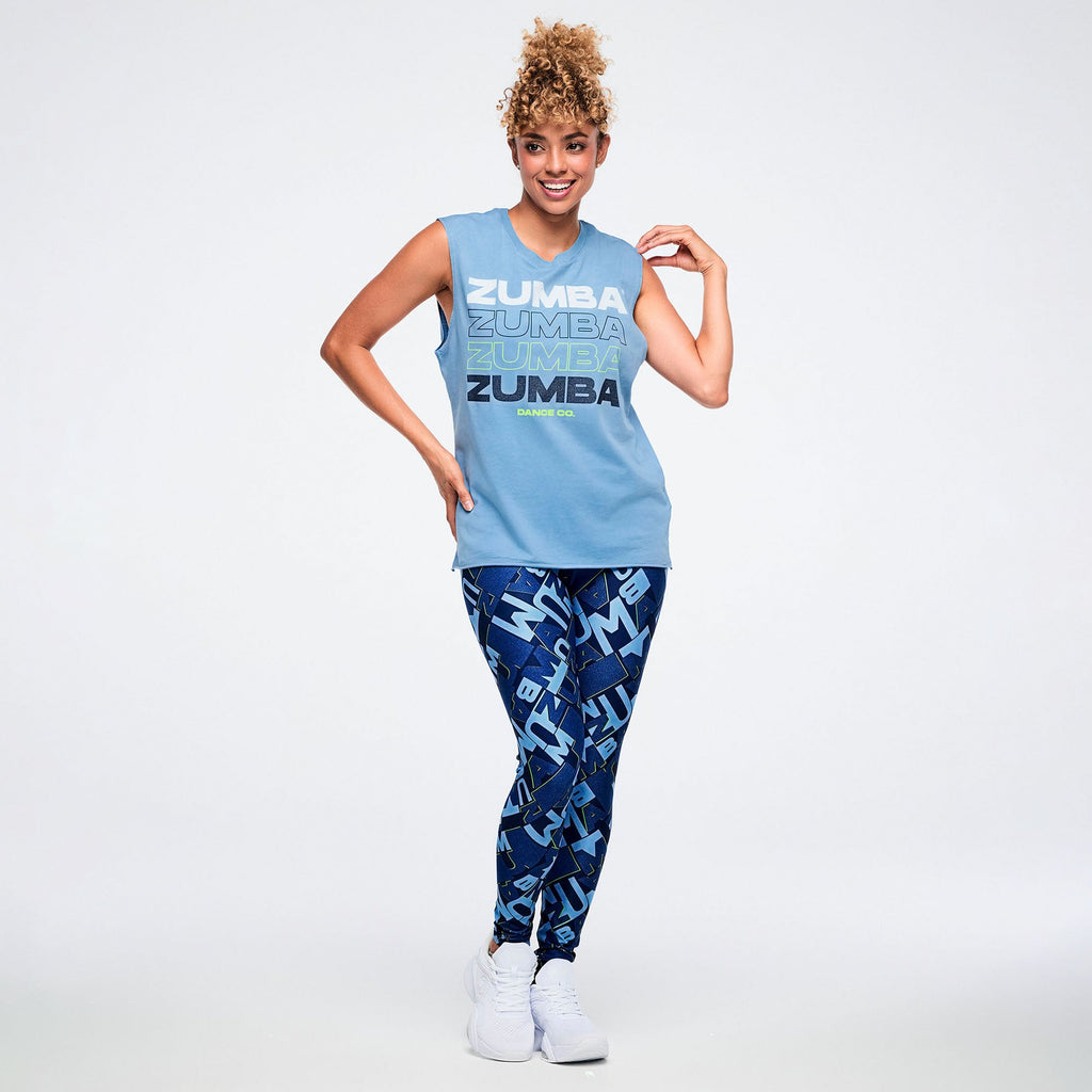 Jean Jamz Muscle Tank - Lichen Blue Z1T001267