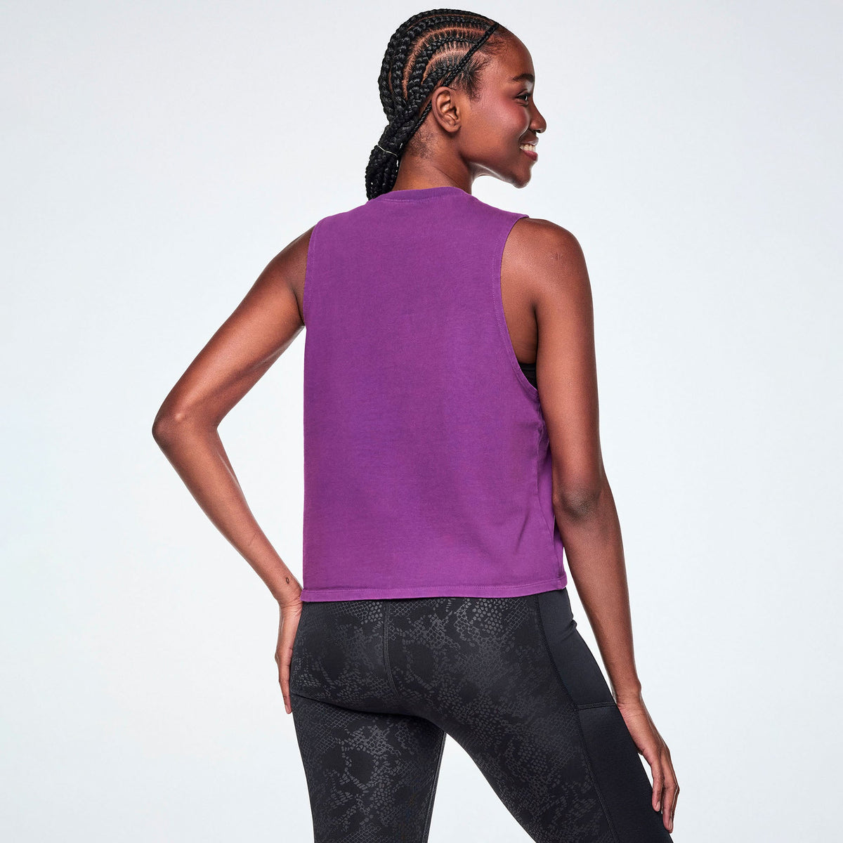 Rock 'n' Roll Muscle Tank With Slashes -  Groovin' Grape Z1T001285