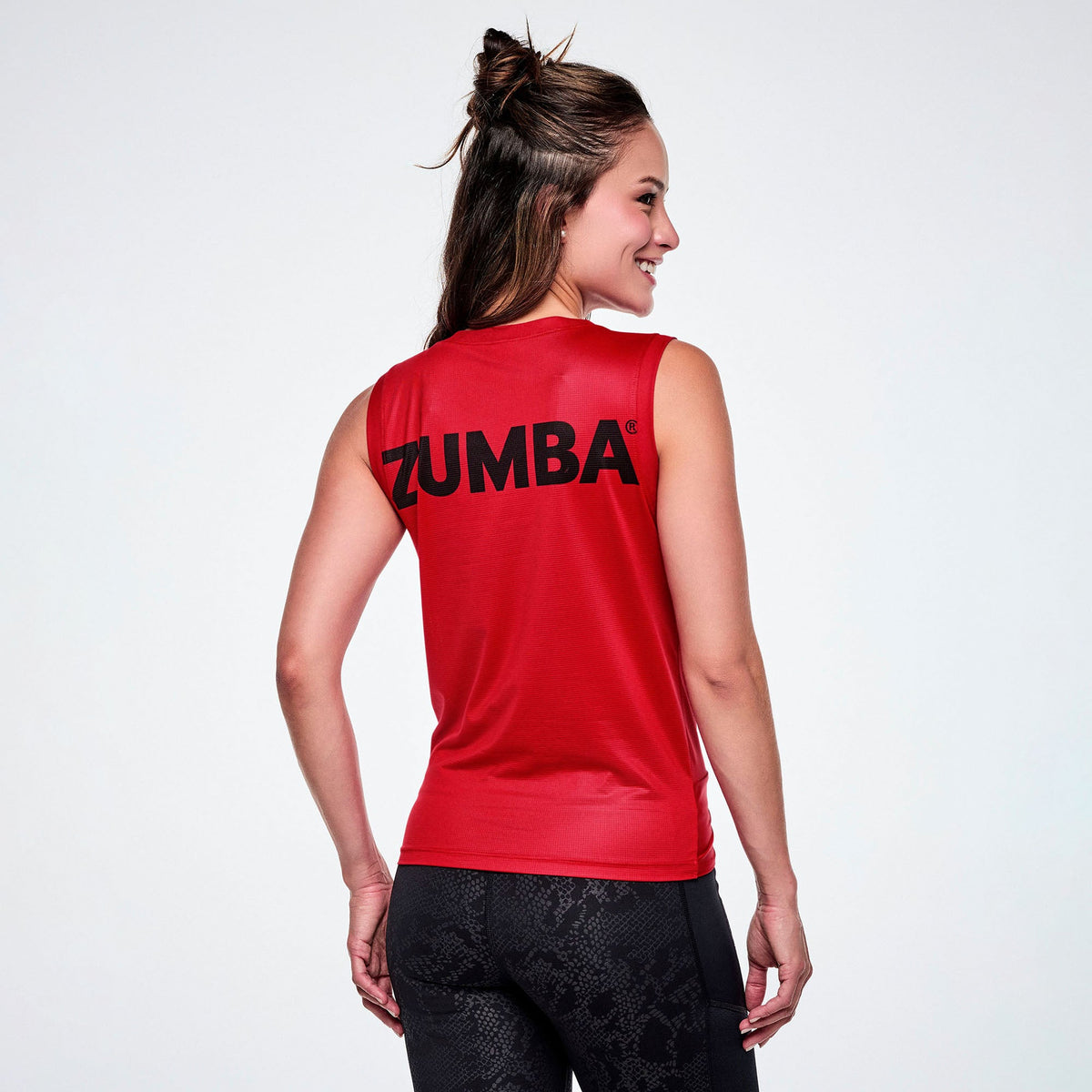 Rock 'n' Roll Front Twist Mesh Tank - Racing Red Z1T001290