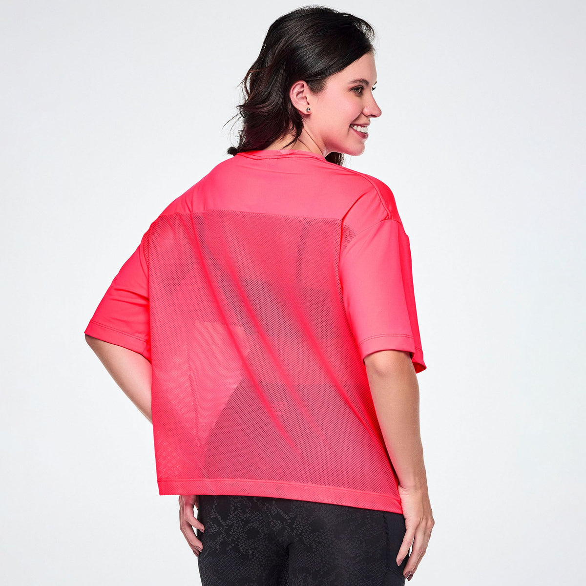 Rock 'n' Roll Boxy Top With Mesh Bottom Panels - Gumball Z1T001293
