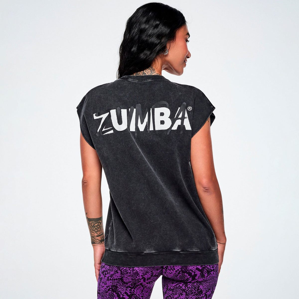 Rock 'n' Roll Loose Top With Mesh - Bold Black Z1T001297